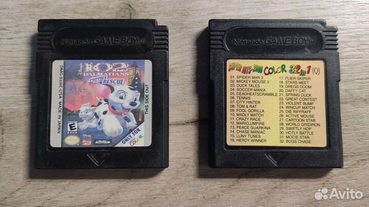 Картриджи Gameboy