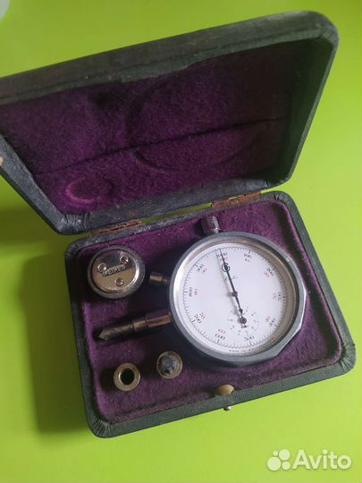 Антикварный часовой тахометр Hasler 1930 года