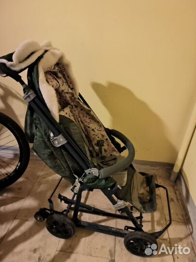 Детские санки коляски с большими колёсами