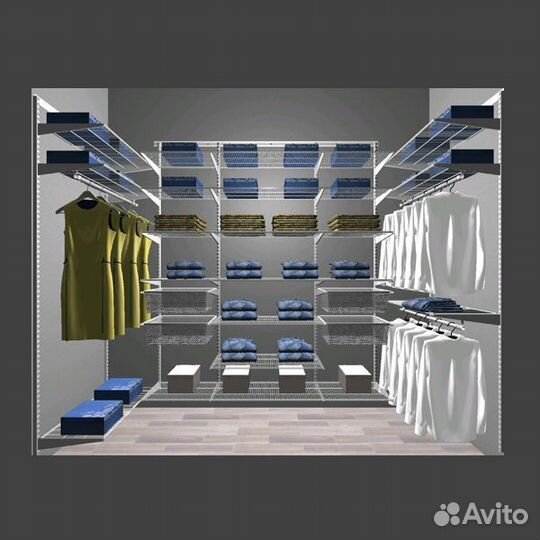 Система хранения для гардеробной комнаты Aristo