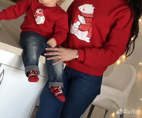 Зимний (новогодний) Фемели Лук (family look) толст