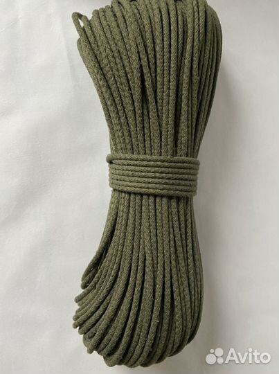 Шнур вязаный хлопковый для шитья корзин