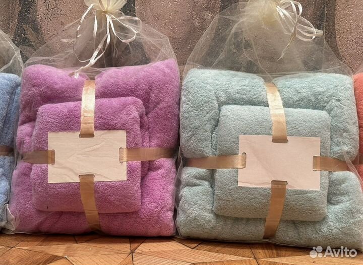 Набор полотенец банное лицевое в мешочке