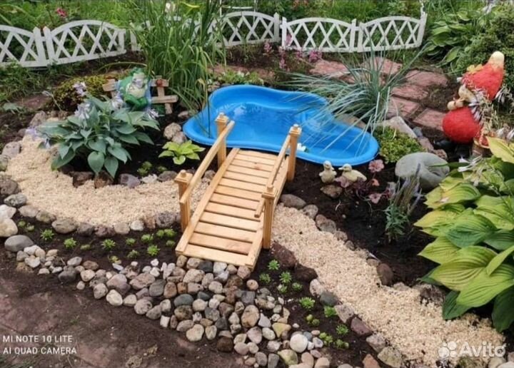 Мостик для декора пруда,клумбы,сухого ручья