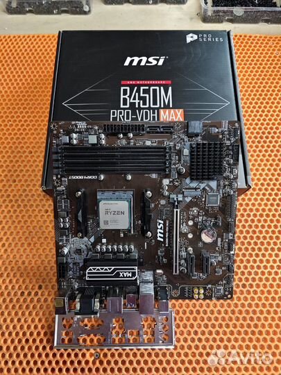 Ryzen 5 5500 комплект b450+16gb