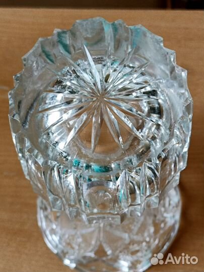 Ваза для цветов. Высота - 30 см. Хрусталь. СССР