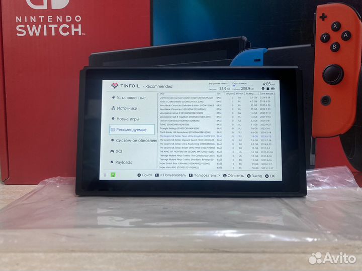 Новая Nintendo Switch V.2 Портатив Чип + Игры