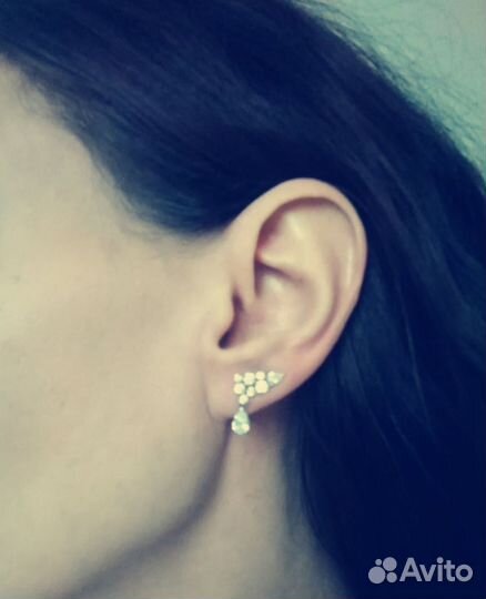 Золотые серьги 585 пробы