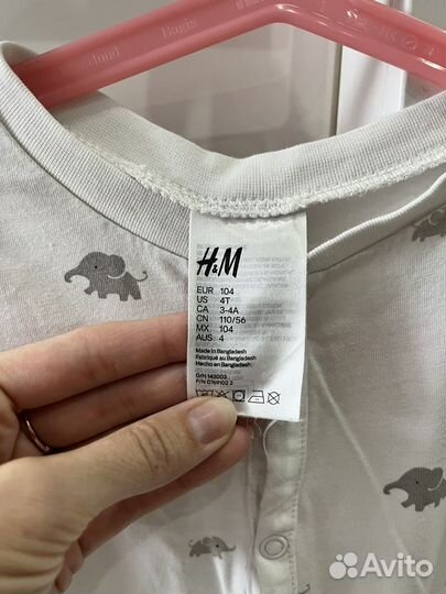 Комбинезоны пижамы 104 H&M