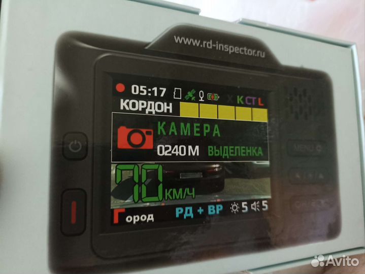 Коробка от видеорегистратора inspector cayman s