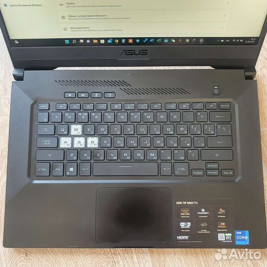 Asus tuf dash f15 rtx3070 ddr4 16gb ssd 512gb