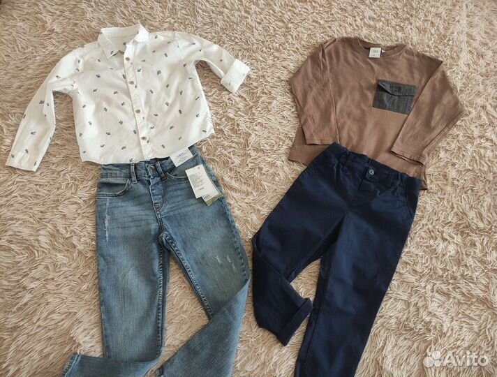 Одежда пакетом zara, hm 104, 110,116 для мальчика