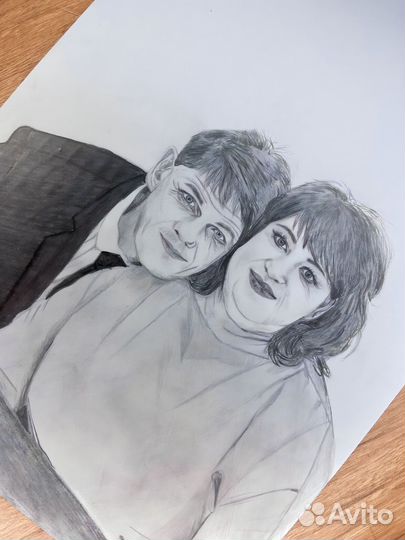 Портрет по фото карандашом