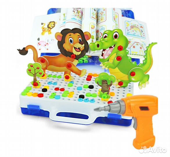 Конструктор-мозаика с шуруповёртом 