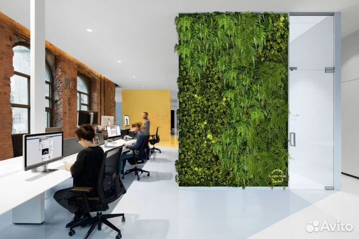 Фитостена из искусственных растений 