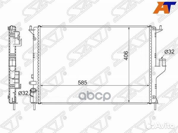 Радиатор Nissan Almera 12-19 / Renault Duster