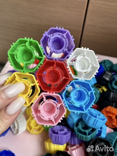 Крышки от фрутоняня конструктор 130 шт