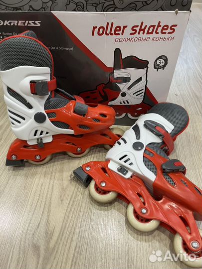 Роликовые коньки детские раздвижные