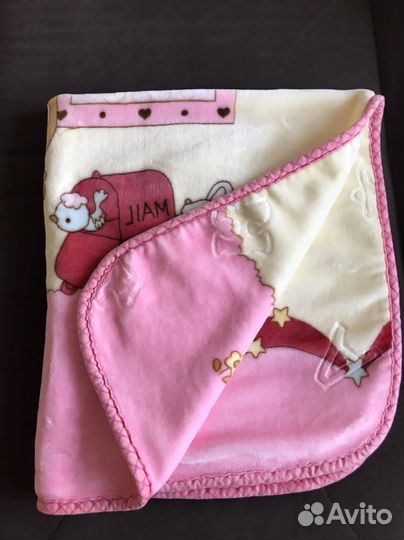 Плед детский плюшевый, размер 96 см*112 см