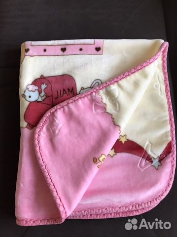 Плед детский плюшевый, размер 96 см*112 см