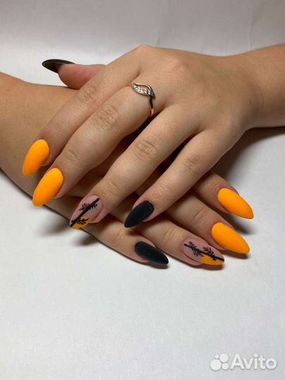 Наращивание ногтей(90мин). Гель лак.Маникюр