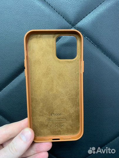 Кожаный чехол iPhone 12/12 Pro