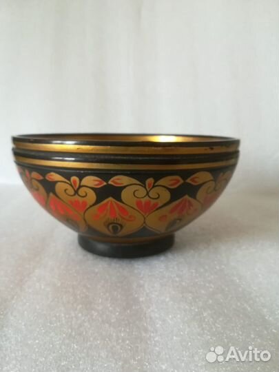 Миска деревянная винтаж