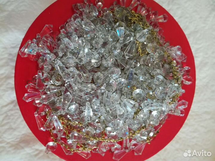 Хрусталь для люстры Чехии,подвески,цепочки