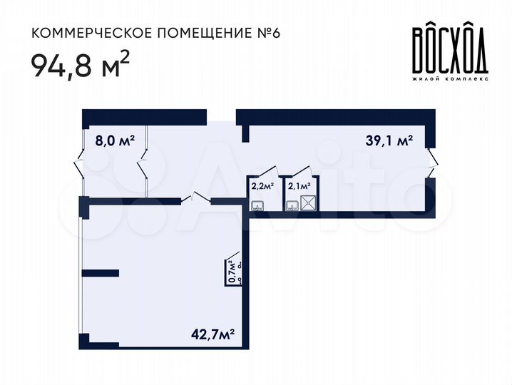 Свободного назначения, 94.8 м²