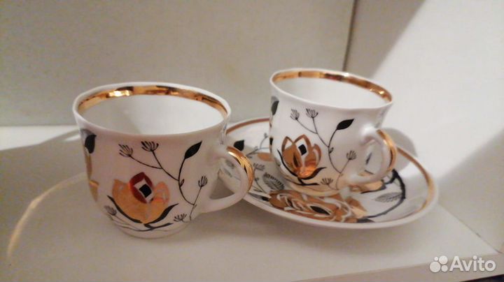 Чашкасервиз Вербилки Золотая Роза. Предметы