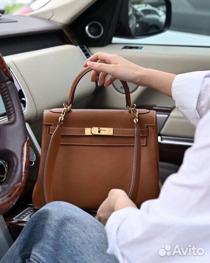 Сумка hermes kelly 28 togo gold