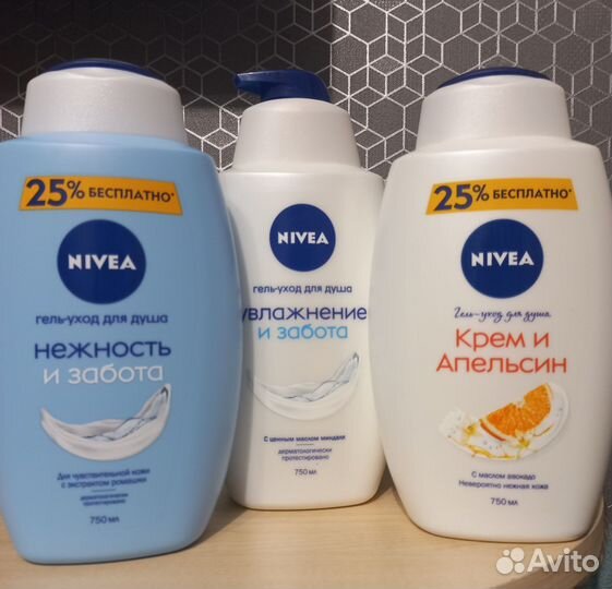 Гель для душа Nivea 750мл