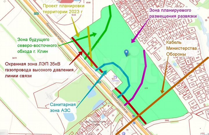 Участок 36,7 га (СНТ, ДНП)