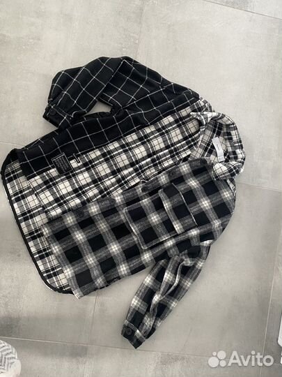 Рубашка клечатая плотная