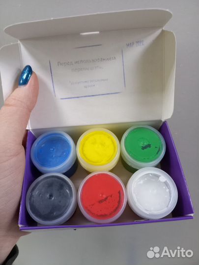 Краска акриловая, набор 6 цветов х 20 мл