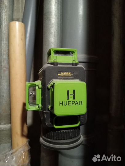 Лазерный уровень Huepar B03CG 3D 360 Зеленый луч