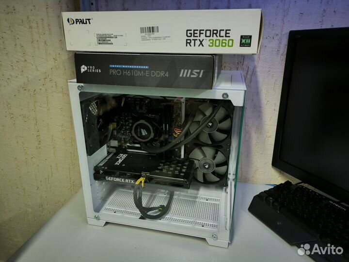 Игровой пк core i5 12400F вод охлаждение RTX3060