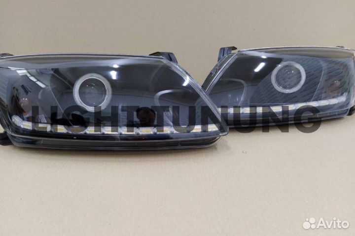 Фары Гранта с би-линзами и бегающим поворотником