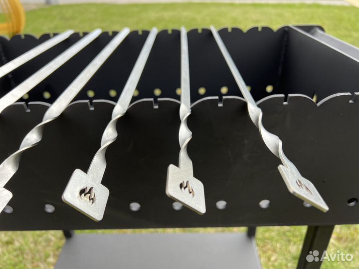 Шампур крученый из нерж. стали толщиной 2мм, длиной 500мм