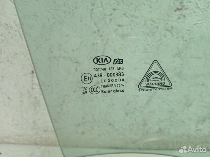 Стекло двери переднее правое Kia Sorento Prime