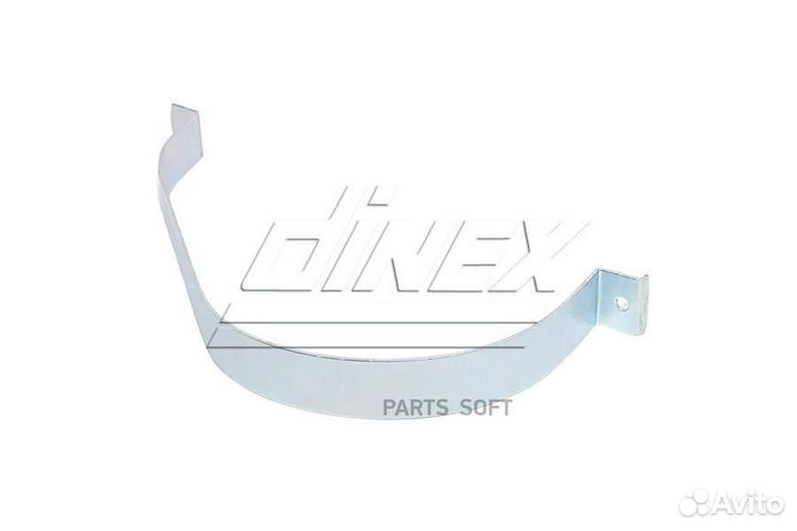 Dinex 64810 DIN64810 хомут резонатора 2x\RVI premi