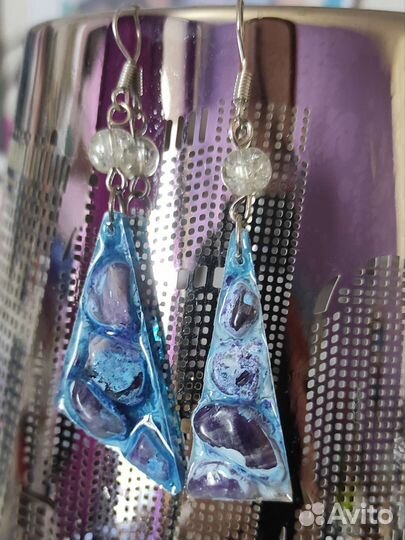 Серьги из натуральных камней