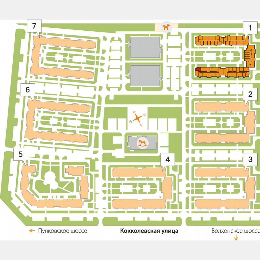 1-к. квартира, 41,5 м², 2/5 эт.