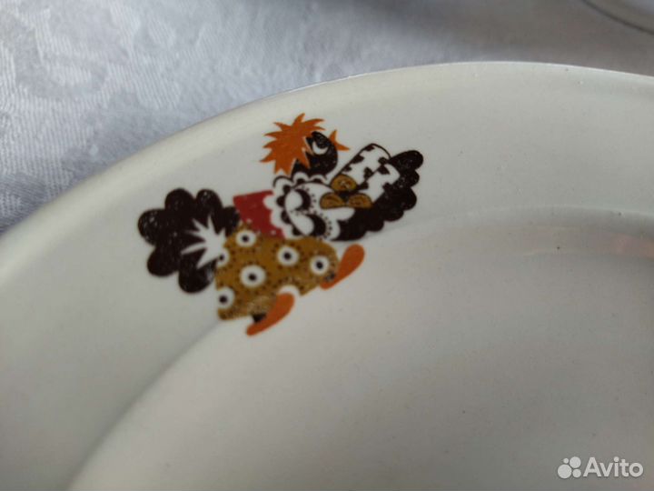 Детская посуда СССР Сорока-белобока зик Конаково