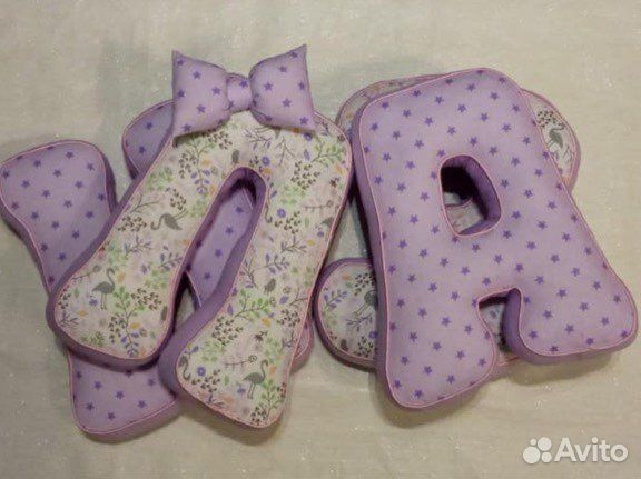 Именные буквы подушки на заказ