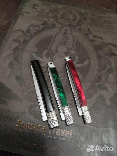 Нож складной ручной работы