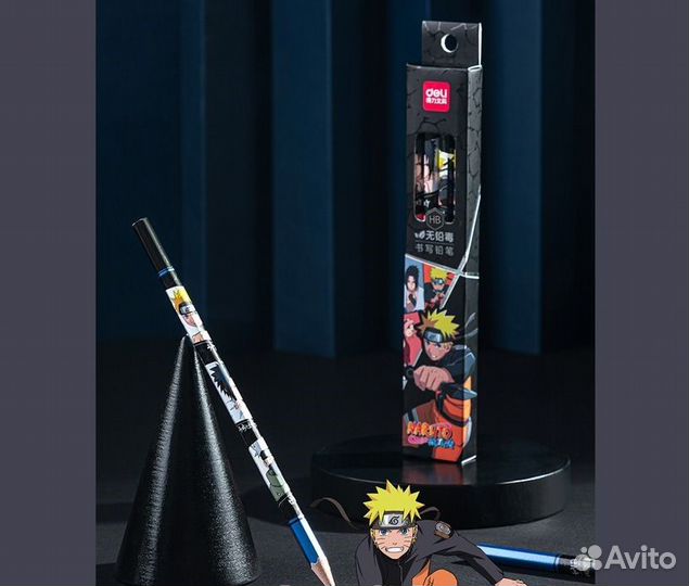 Набор карандашей с аниме персонажем Наруто