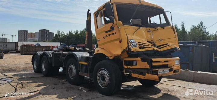 Камаз 65201 с установкой Hyva 20т