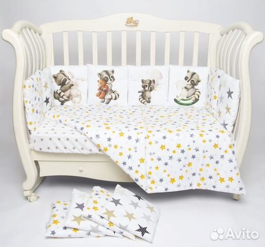 Комплект в кроватку Подушкино Панно «Енотик с игру