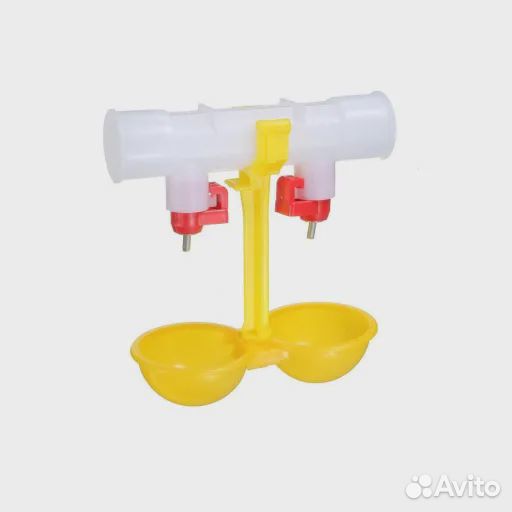 Поилка ниппельная, двойная, с каплеуловителем